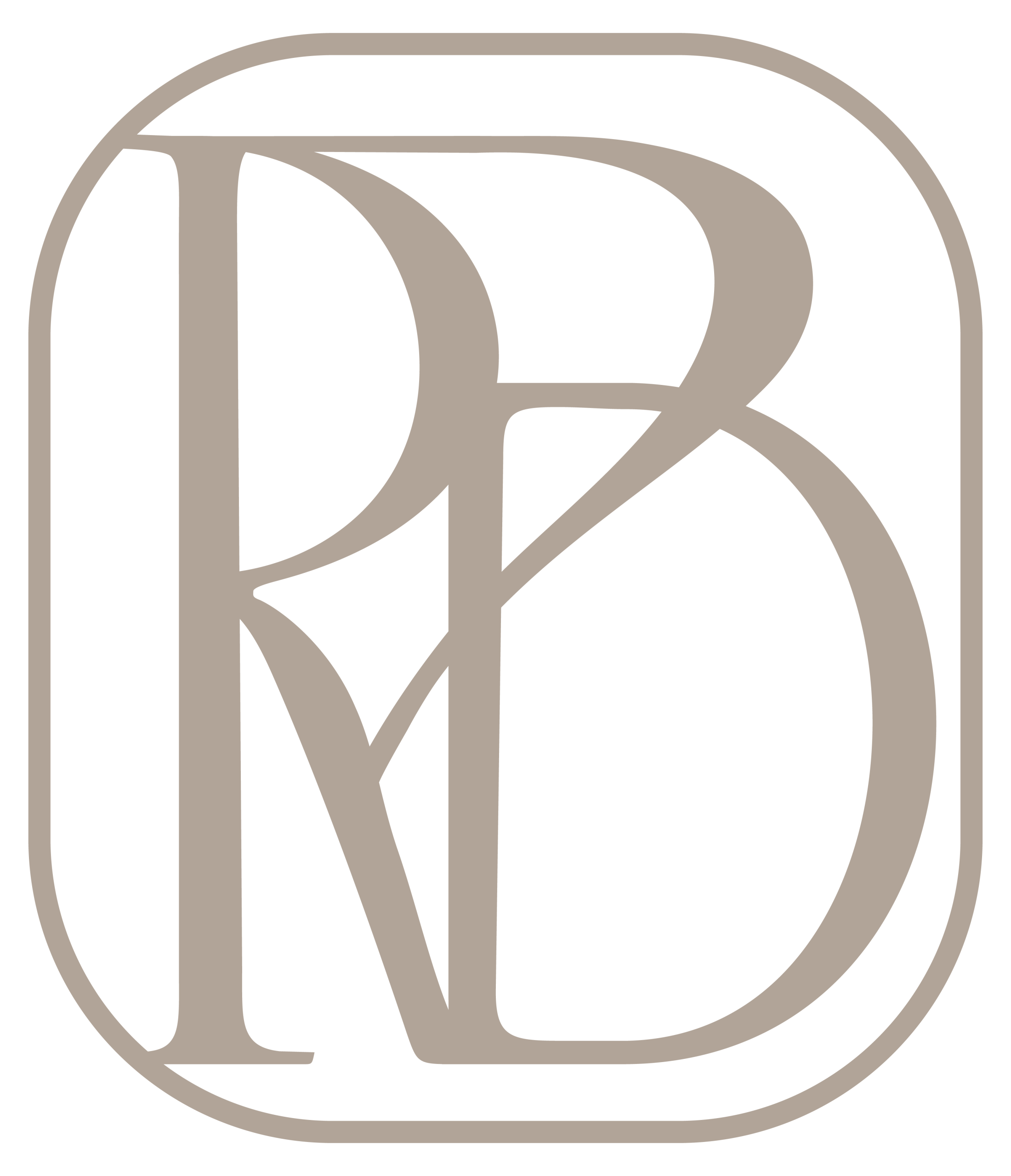 Rosendale_Framed Monogram-Latte